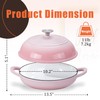 Enameled Round Cast Iron Bread Oven, 6 Qt Cast Iron