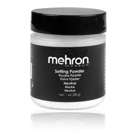 Polvo de Fijación Mehron Ultra Fino Neutro para Maquillaje de Alta Cobertura