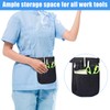 Nurse Bag, Belt Bag, Work Waiter's Bag with Belt, black