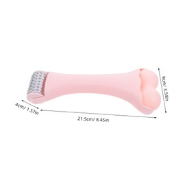 FRCOLOR Portable Ice Cooling Facial Roller Massager Tool for Puffiness Reduction and Skin Tightening Shaped Design for Enhanced Nutrient Absorption for Skincare Routine Pink