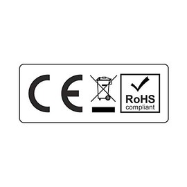 CE + WEEE + RoHS Sticker PE Film - 20 x 8 mm (100)