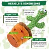 ariel-gxr Dancing Cactus Plush Toy,Wiggle Creative Singing Talking Cactus Repeat