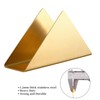 Gold Stainless Steel 304# Napkin Holder, Triangle Cocktail Napkin Dispenser