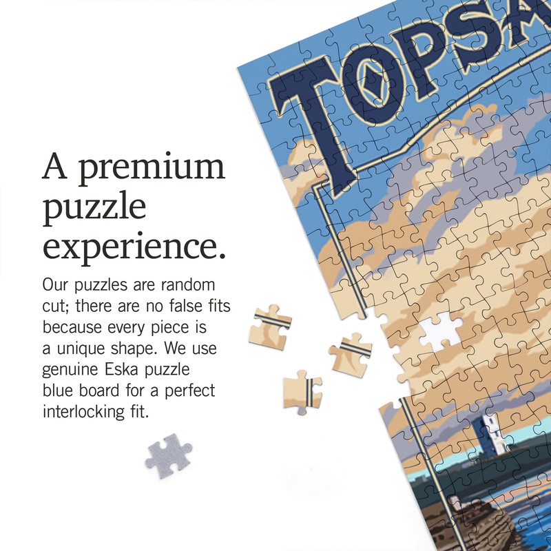 Lantern Press 1000 Piece Jigsaw Puzzle, Topsail Island, North Carolina,