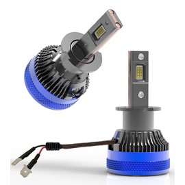 CHOPDARK H3 LED Bulbs Fog Lamp Super Bright 110W 30000Lm 6500K Cool White Built-in Fan and 2 Thermally Conductive Copper Tubes Compatible with 12V Cars and 24V Trucks 2pcs