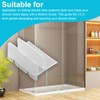 M6192 Sliding Shower Door Bottom Track, 1/2-inch Groove, for 7/16-inch