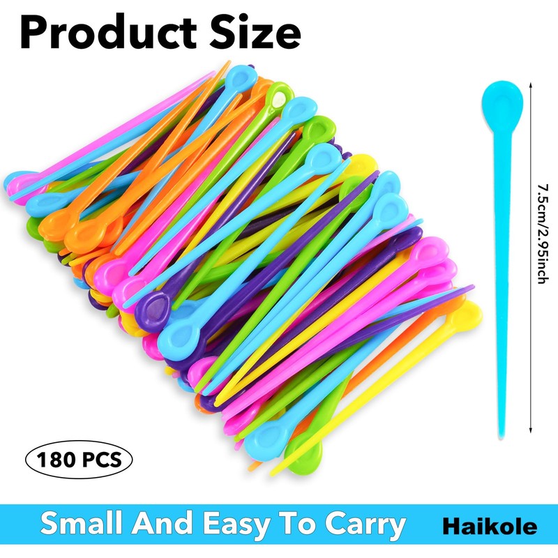 Haikole Pieces Brush Roller Pick 180 PCS Plastic Roller Pick