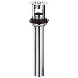 Gerber Danze DA505084 1 1/4" Metal Grid Strainer Assembly with Overflow Chrome, Brushed Nickel