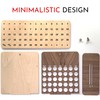 Elegant Birch Wood Perpetual Calendar - Wooden Desktop Accessory -