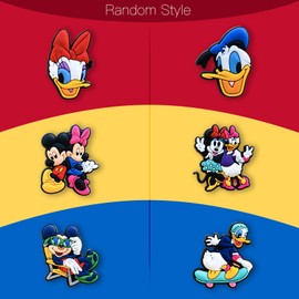 20Pcs Shoe Decoration Charms for Croc Clog, Cute Cartoon Charms Accessories for Shoes