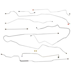 Inline Tube Replacement For 1999-03 Ford F250 F350 2wd & 4wd Ext Or Crew Cab Short Bed Rear ABS Complete Brake Line Kit Stainless