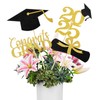 Mljsh Graduation Decorations 2025, 16 PCS Black Gold Graduation Centerpieces