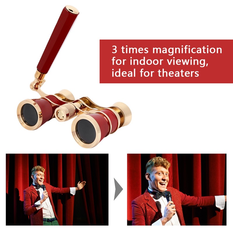 3X25 Opera Binocular Telescope Theater Portable for Women Girls Children