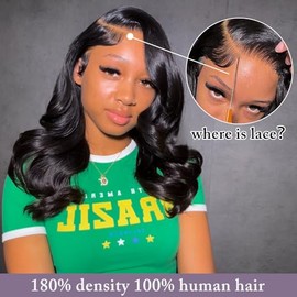 Peluca Bob de Cabello Humano de 14 pulgadas 13x6 HD Encaje Frontal Peluca de Cabello Humano Body Wave Pelucas 180% Densidad Pre Arrancadas Sin Pegamen