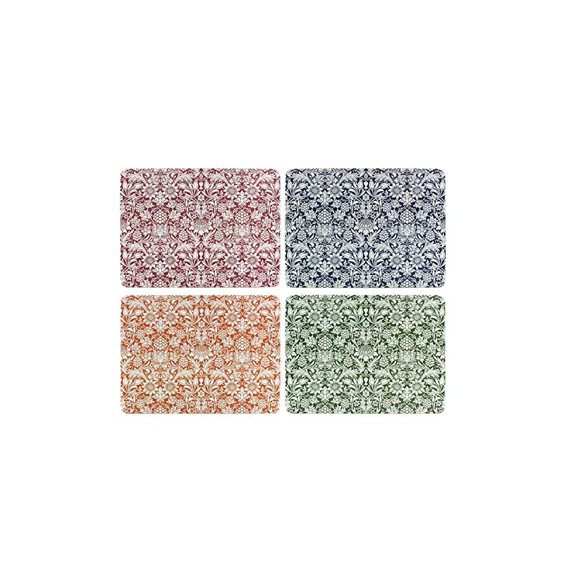 Lesser & Pavey 4pcs William Morris Sunflower Cork Back Placemats
