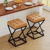 Andeworld 26" Counter Height Bar Stools Set of 2- Backless