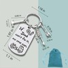 ZYSSXNDM Fathers Keychain, Dad Keychain From Daughter, Son, Wife For