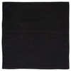 Black Solid Bandana - Single Piece 22x22