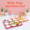 60PC Race Car Track Builder Building Blocks Playset Reversible Racing