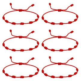 6pcs 7 Knots Of Protection Bracelet Protection Bracelet For Men Inspirational Bracelets Pulsera Para Hombre Christmas Bracelets For Women, Husband, Wife, Grandpa, Grandma, Son, Sister, Brother