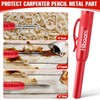Hiboom 3 Pack Carpenter Pencils Set with 24 Refills, 2.8