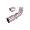 Unbranded Motorcycle Exhaust Muffler Tips Link Middle Pipe For Suzuki