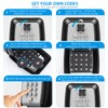 AMIR Key Lock Box for Outside, Wall Mounted Lockbox for