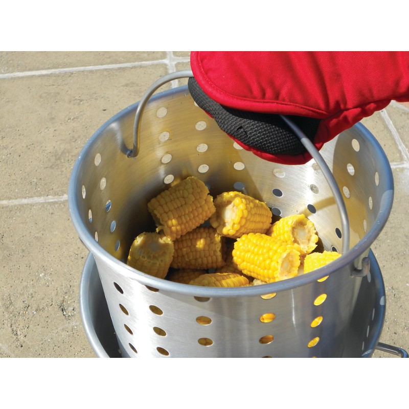 King Kooker Punched Aluminum Basket for use with 29 Qt.