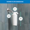 Aquasana Filtro para Ducha sin Cabeza, Blanco, AQ-4100NSH