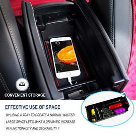 RUIYA Ruiya Kompatibel mit Mercedes B-Klasse W247 2019-2024 2025 Mittelkonsole Aufbewahrungsbox, W247 Armlehne Organizer Tray Mittelarmlehne Handschuhfach Mittelkonsole Organizer Ablagefach W247 Zubeh?r