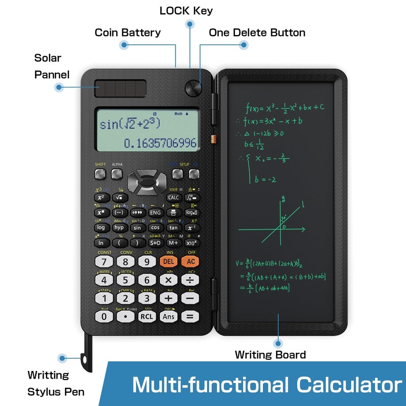 Scientific Calculators for Students 991ES Office Calculators Desktop, ROATEE 4-Line