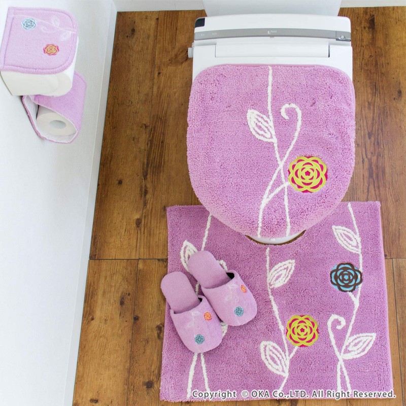 Etoffe Toilet Seat Cover, For Toilets With Wash/Heating Features, Pink