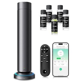 Waterless Scent Diffuser Kit Include 5x20ml Essential Oils, Essential Oil Diffuser for Home, Hotel & Office, APP&Remote Control, Quiet Operation, Pets and Kids Friendly, Max Coverage 1500 Sq Ft