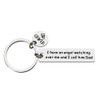 Dad Memorial Keychain Gifts for Loss of Father Remembrance Keychain