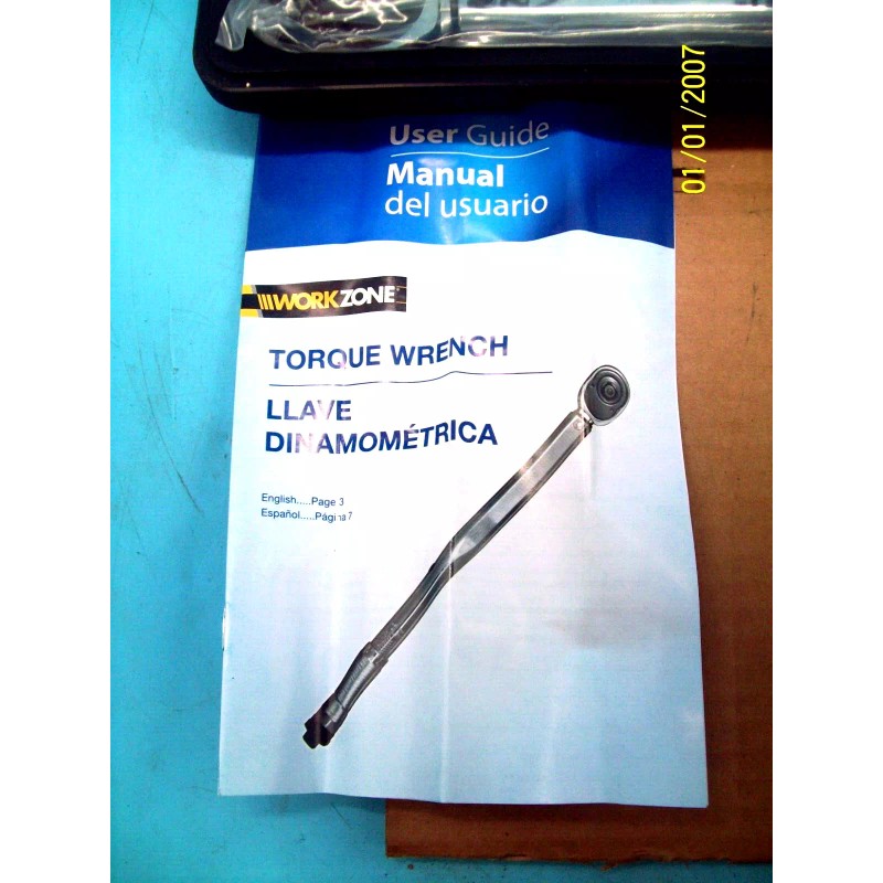 Workzone 47560-1/2" Drive Torque Wrench, sockets 20 to 150 Foot