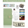 Sunpour Wallets for Women,RFID Blocking Wallets Ladies Thin Trifold Wallets