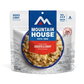 Mountain House Mountain House Biscuits & Gravy | Freeze Dried Backpacking & Camping Food |2 Servings