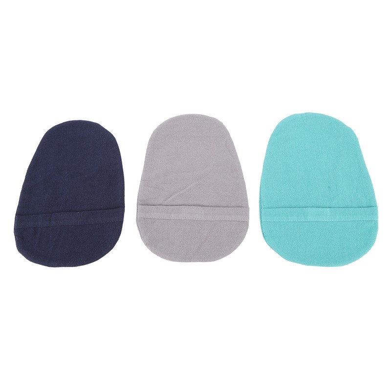 3pcs Ostomy Bag Cover Washable Detachable Dust Proof Mixed Colors