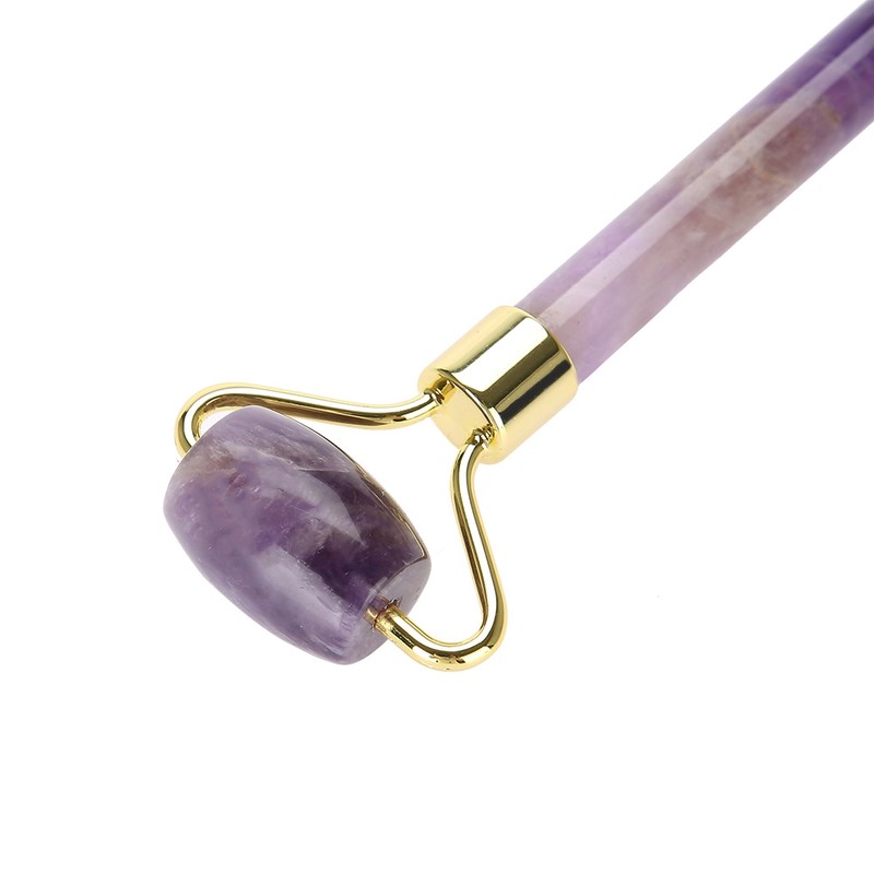 Natural Jade Roller Massage Amethyst Facial Massage Anti Wrinkle Anti