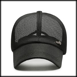 White Fang CA786 Plain Mesh Cap, Hat, Outdoor, Fishing, Golf, Men's, Women's, gray (dark gray)
