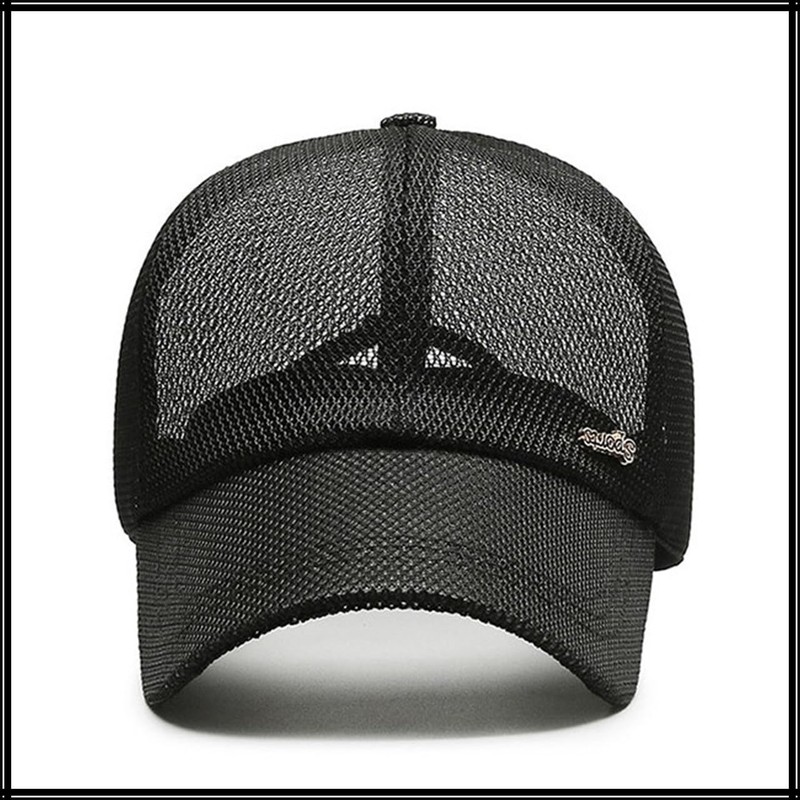 White Fang CA786 Plain Mesh Cap, Hat, Outdoor, Fishing, Golf,