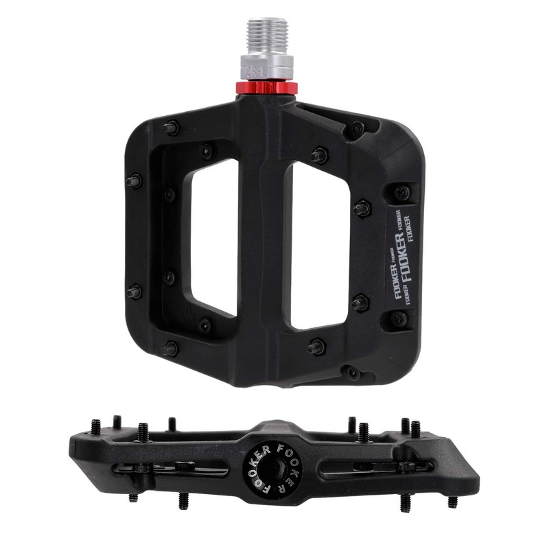 FOOKER MTB Pedals Mountain Bike Pedals 3 Bearing Non-Slip Lightweight