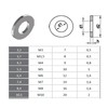 M6 Black Stainless Steel Form A Washers Blackened Washer (Pack