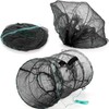 Trampa para Peces y Cangrejos Plegable con Cebo y Hundimiento