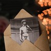Artery8 Michelangelo Art Card Statue of David Vintage Photograph