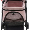 Pet Stroller, 4 Wheels Dog Cat Stroller, Foldable Pet Stroller