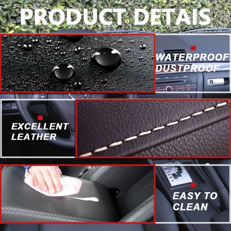 ALLGOOD Center Console Armrest Lid w/Latch Compatible with Ford Mustang