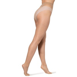 BANANALU 8 Denier Ultra Transparent Elastic Tights for Summer, natural