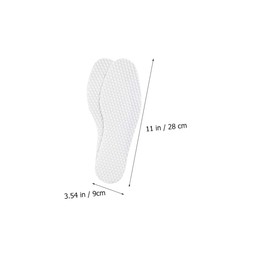 Ipetboom Breathable Disposable Shoe Insoles 10 Pairs Sweat-Absorbing Thin Inserts for Outdoor Travel and Camping Comfortable Odor-Resistant Foot Pads for Men and Women