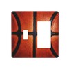 Funny Basketball Combination Wall Plate 2 Gang 1 Toggle 1